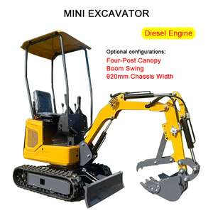<span class=keywords><strong>Mini</strong></span>-excavatrice sur chenilles hydraulique avec plusieurs accessoires pour la démolition en intérieur, le creusement de fossés en verger, l'agriculture en serre - Product Image 1
