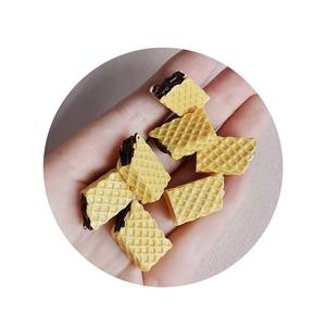 Casa de bonecas em miniatura comida atacado mini waffle de brinquedo - Product Image 1