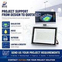 Projecteur LED extérieur 50W 100W 200W 300W 400W IP66 Conception modulaire pour l'éclairage des stades et industriel