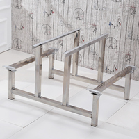 Chaise de table de salle à manger en acier inoxydable pour élèves, combinaison de 4 personnes et 6 employés, chaise de table de restauration rapide