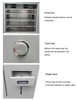 Mini thermomètre et hygromètre pour chambre avec plage de mesure de 0~+150°C, 20%~98% de humidité relative, construction en acier inoxydable, personnalisable