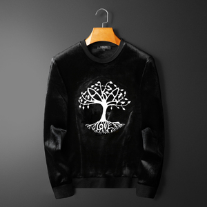 Felpe con Cappuccio in Velluto di Alta Qualità, Traspiranti ed Ecologiche, Personalizzabili per Uomo, Tinta Unita, Garanzia Commerciale - Product Image 2
