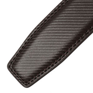 Cintura di fabbrica all'ingrosso in vera pelle cinghia di 3.1CM di larghezza cintura automatica per gli uomini senza fibbia 110-130cm di lunghezza - Product Image 2