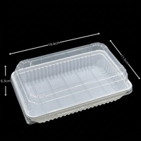 Conteneur à salade, pâtisserie et bonbons en plastique PET transparent, petit, rectangulaire, personnalisable, modèle Guangdong Z2538, vente en gros