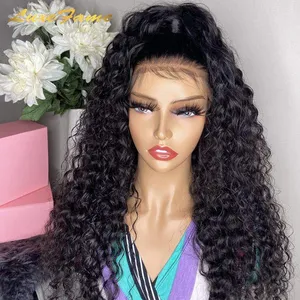 Hair Factory 40 Inch Wet And Wavy Lace Front Wig 100% Unprocessed Hd Lace Front Human Hair Wigs Virgin Hair Wigs For Black Women