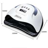 Lampe UV LED SUN X7 MAX à séchage rapide pour ongles, 57 perles, double source lumineuse, sécheuse de vernis gel
