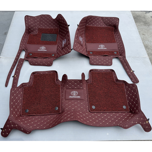 Tapis de sol de voiture en cuir de luxe pressé à chaud 3D, ensemble complet de 4 pièces pour <span class=keywords><strong>Cadillac</strong></span> SRX 5 places 2010-2016, ajustement personnalisé, antidérapant, Muchkey - Product Image 4