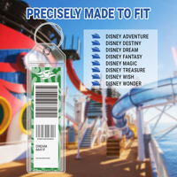 Accessoires de voyage personnalisés en plastique souple et imperméable pour les croisières NCL, Princess, Carnival, Royal Caribbean, Celebrity