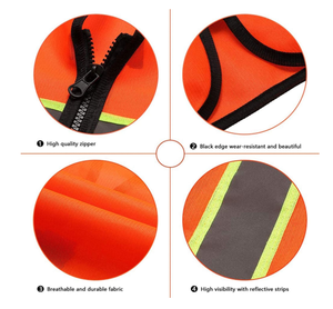 سترة أمان رجالية عالية الوضوح على الطراز الأمريكي رائجة البيع - Product Image 4