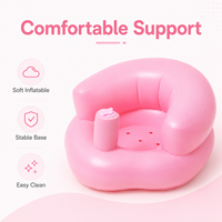 Modernes Esszimmer-Babysofa Aufblasbar mit Eingebauter Luftpumpe Rosa Wasserdicht Kundenspezifisches OEM