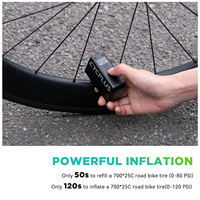 Pompe à air pour vélo miniature automatique intelligente rechargeable, petite pompe à vélo électrique sans fil