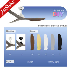 1stshine Ventilador <span class=keywords><strong>de</strong></span> Techo Home Brown 3 aspas ABS 52 Pulgadas Ahorro <span class=keywords><strong>de</strong></span> Energía DC Ventilador <span class=keywords><strong>de</strong></span> Techo <span class=keywords><strong>de</strong></span> Alta Velocidad Sin Luz - Product Image 4
