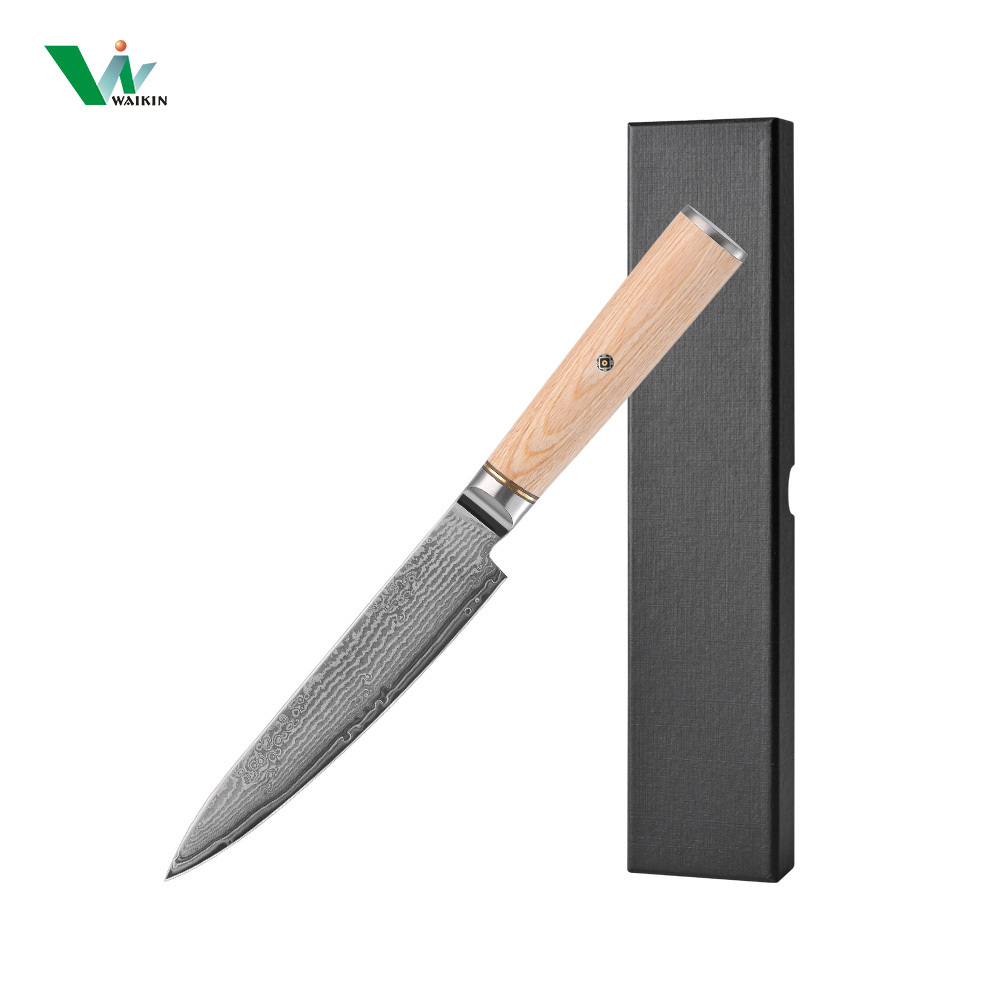 Couteau de chef 6" avec manche en bois de pakkawood jaune