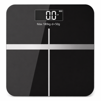 Balance de salle de bain intelligente professionnelle OEM 180 kg pour la remise en forme à domicile, balance numérique intelligente haute précision pour la perte de poids