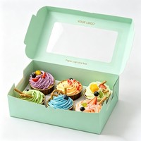 Boîte d'emballage en papier pour gâteaux, biscuits, desserts, en-cas, chocolat, vente en gros, qualité alimentaire, recyclable, personnalisable, bon marché