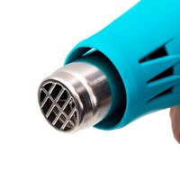Pistolet à air chaud professionnel 1500W 2 réglages de vitesse Durable et Protection contre les surcharges Pistolet à chaleur chaude rapide en option
