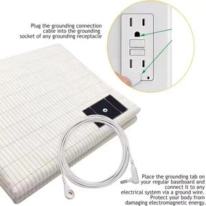 Ensemble de draps <span class=keywords><strong>housse</strong></span> de bien-être en coton biologique et fibre d'argent King Size à utiliser à l'hôtel avec draps plats - Product Image 4