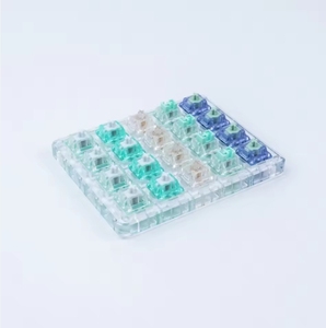 GATERON Probador de Interruptores Magnéticos HE, Versión de Muestra Premium, Acrílico Transparente, Bandeja de 20 Piezas para Teclado Mecánico - Product Image 1