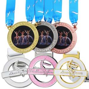 Medallas Deportivas Personalizadas de Aleación de Zinc, Medalla de Oro 3D, Medallas para Patinaje, Gimnasia Rítmica y Danza - Product Image 4