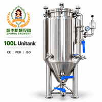 Fermenteur conique en acier inoxydable 50L 100L 200L pour brassage artisanal de bière à domicile