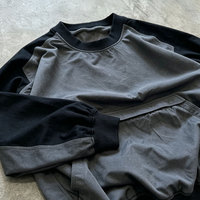 Sweat-shirt pour homme en coton 100% tricoté, 300 grammes, col en V, style hip-hop, avec poche kangourou, patchwork contrasté, personnalisable OEM