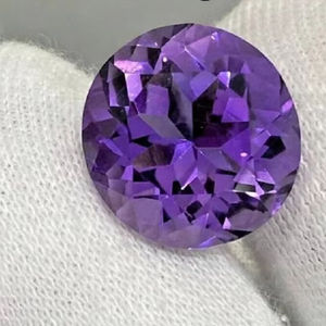 Purple <b>Moissanite</b> Round Cut <b>Loose</b> Gemstone, Premium AAA Quality - Product Image 1