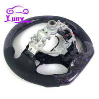 Volant personnalisé en fibre de carbone forgée avec LED RPM pour Lexus IS Series IS250 IS350 ISF RC GSF RX CT LS ES GS 2015-2023