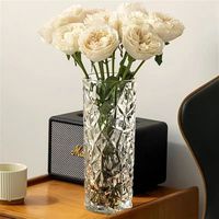 Prix de gros d'usine, décoration de mariage, décoration de la maison, qualité claire, décoration de mariage, décoration de bureau, centre de table décoratif de luxe, vases en verre hauts