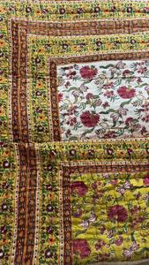 Couverture Kantha de luxe de qualité supérieure, motif Jaipuri, couverture en coton imprimée à la main, motif ethnique imprimé à la main, pour la décoration d'hôtel - Product Image 2