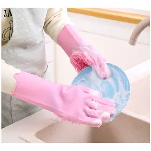 Chaoyuan New Trends Silicone Scrubber Gloves Silicone Gloves For Dish Washing Magic Silicone Dishwashing Glove