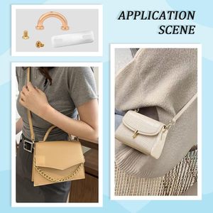 Sets Metal D Ring Connector Buckles for Bag Gunmetal <b>Purse</b> Suspension Clasps Alloy Anchor Bridge - Product Image 5