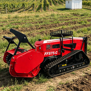 Trituratore <span class=keywords><strong>di</strong></span> Vegetazione Multifunzionale a Cingoli Elettrico per Lavori Forestali e Agricoli, Telecomandato con Motore da 7500W - Product Image 6