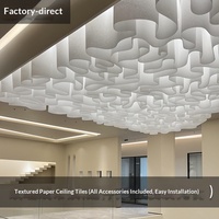 Luminaires suspendus en papier texturé pour restaurants et hôtels, installation facile avec accessoires complets, personnalisables