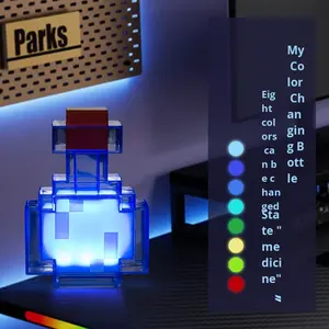 Mon monde, matériau ABS, géométrique 3D pour modèle de torche, veilleuse changeante de couleur, cadeau - Product Image 2