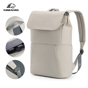 BSCI Factory Kingsons GRS <strong>Recycled</strong> Polyester Laptop Travel <strong>Backpack</strong> Anti Theft Back Pack Water Resistant College School Bag - Product Image 2
