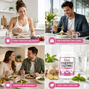 Enzymes digestives Shecome personnalisées avec prébiotiques, la digestion décompose les graisses, les glucides, les protéines, optimise la disponibilité des nutriments - Product Image 5