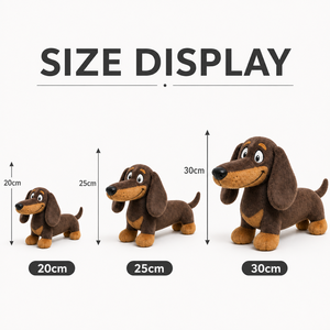 Boneka <span class=keywords><strong>Dachshund</strong></span> Kustom Langsung dari Pabrik, Berdasarkan Desain OEM ODM, Boneka Karakter Isi Dakron untuk Merek IP Asli - Product Image 5