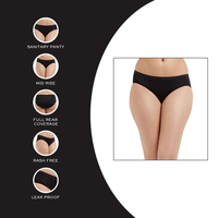 Culotte taille haute sans couture pour femme en nylon/coton ultra-extensible, respirante, semi-transparente et légère, respectueuse de l'environnement