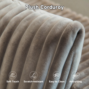 Удобные бескаркасные секционные диваны для гостиной, плюшевый вельветовый диван с комфортным шезлонгом, U-образные секционные диваны из пенопласта - Product Image 4