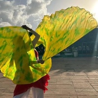 Église louange danse voile de soie drapeaux pour culte femmes danse 100% soie drapeaux Halloween Costume