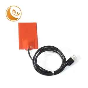 5v/5w سخان سيليكون usb بالطاقة سخان 3.7v بطارية تعمل بالطاقة التدفئة حصيرة