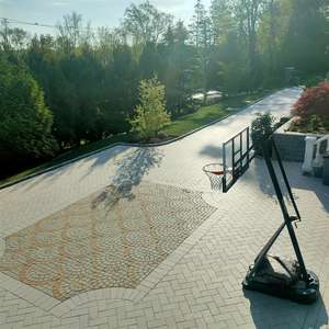 Dalles de pavage en granit gris flammé pour cour extérieure, antidérapantes, pour sol, parking, pavés en maille pour allée - Product Image 2