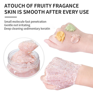 Ensemble de gommage à base de fruits biologique naturels, exfoliant, végétalien, hydratant, pour le visage, de sucre de karité, pour hommes - Product Image 3