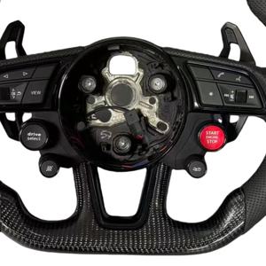 Volant en carbone <span class=keywords><strong>S</strong></span>-<span class=keywords><strong>Line</strong></span> avec bouton de démarrage pour <span class=keywords><strong>Audi</strong></span> Q8 SQ8 A3 8v <span class=keywords><strong>A4</strong></span> B8 B9 A5 A6 C7 A7 S3 S4 RS3 RS5 RS7 RS6 C8 - Product Image 3