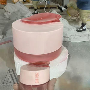 Grande Réplique de Pot de Soins Cutanés en FRP - Sculpture d'Exposition de Beauté, Décoration d'Événement <span class=keywords><strong>Pop</strong></span>-<span class=keywords><strong>up</strong></span>, <span class=keywords><strong>Figurine</strong></span> d'Art 3D - Product Image 5