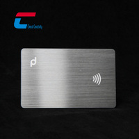 Kontaktlose Zahlung NFC RFID Lasergravur Bank-Kreditkarte Metall NFC Smart Card Titan