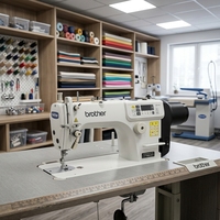Machine à coudre industrielle Brother 7100 d'occasion avec moteur 550W 5000 tr/min, épaisseur de couture 13 mm, prix bas pour usine de confection