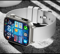 Reloj Inteligente Cuadrado Tipo-C con Pantalla IPS, Gestor de Salud, Función de Llamadas, Linterna, Resistente al Agua IP67