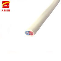 BVVB RVVB 2-adrig 1,5mm 2,5mm Kupferdraht PVC-isoliertes und ummanteltes Flach kabel Weißer elektrischer Innen draht