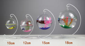Vente en gros de petits aquariums en verre transparent par les fabricants Réservoirs à poissons rouges suspendus en fer pour la décoration résidentielle - Product Image 2